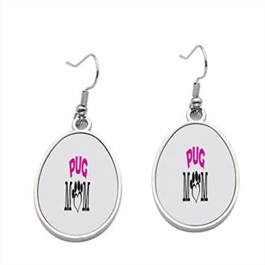 Imagem de Brinco Mom Pug – Brincos pendurados para meninas – Presente de festa de aniversário dos namorados