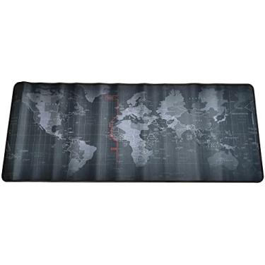 Imagem de Mouse Pad Antiderrapante Estampa Mapa Mundi 79x30cm