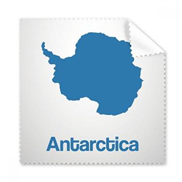 Imagem de Azul Antártica Ilustração Mapa Padrão Pano de Limpeza Tela de Telefone Limpador de Óculos 5 peças