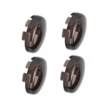 Imagem de DTR2017 Capa de lente de 5 cm Bullet Smoked Turn Signal para Harley Sporster, Softail, Street Glide, Road King, 4 peças