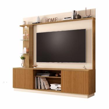 Imagem de Home para TV até 65 Polegadas Atlanta Ripado Cinamomo Off White Bechara