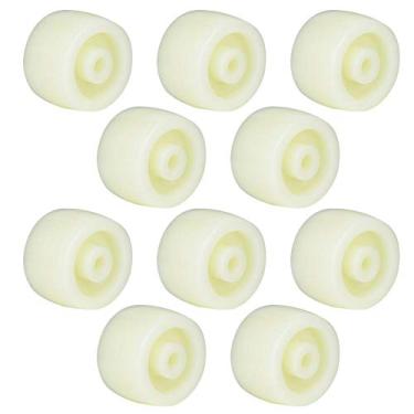 Imagem de Rodízio de polia redonda de nylon, rodízios direcionais de nylon de 3,8 cm, 40 kg, carga máxima, rodas antiderrapantes para carros pequenos e planos, roda de suporte de produto