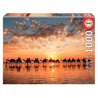 Imagem de Puzzle 1000 Peças Pôr Do Sol Em Cabo Beach - Educa - Imp