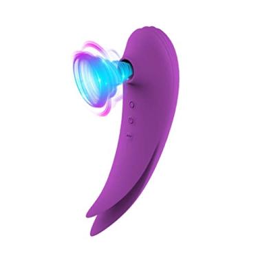 Imagem de Vibrador Poderoso Estimulador Sexual Clitóris e Ponto G 7 Frequências Sexuais Erótico Feminino Sucção Brinquedos Para Adultos Zatla (Roxo)