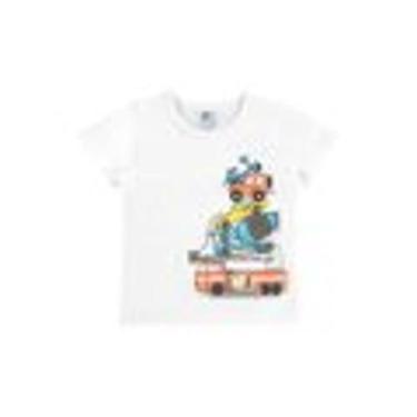 Imagem de Camiseta Bebê Estampada Automóveis Alenice - Branco - G - Azul