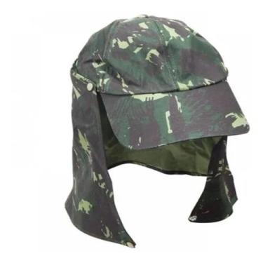 Imagem de Boné Chapéu Camuflado Verde Ou Marrom Proteção Pescoço Nuca - 321 Comp
