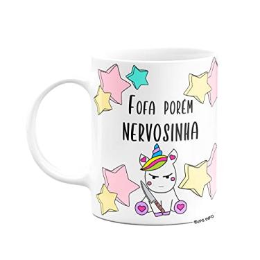 Imagem de Caneca Divertida - Fofa por?m nervosinha! Unic?rnio