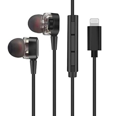 Imagem de Dapon H03 Fones de ouvido Lightning para iPhone Fones de ouvido com driver digital dinâmico duplo MFI Fones de ouvido com fio com microfones, fones de ouvido para iPhone 13/12/11/11 Pro/Max/X/XS Max/XR/8/7