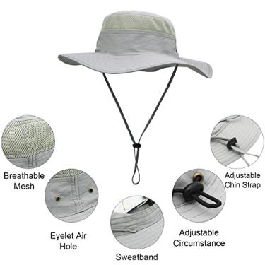 Imagem de Tingpai Chapéu de sol pa homens e mulheres com proteção UV dobrável chapéu de balde pa pesca caminhada acampamento