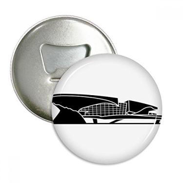 Imagem de Abridor de garrafas com ímã de geladeira com arquitetura famosa de marco alemão emblema multifuncional