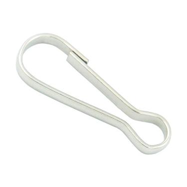 Imagem de Bluemoona 100 peças – ganchos de mola de metal 38 mm bolsa Pulis clipe de pressão para cordão zíper puxador cartão de identificação