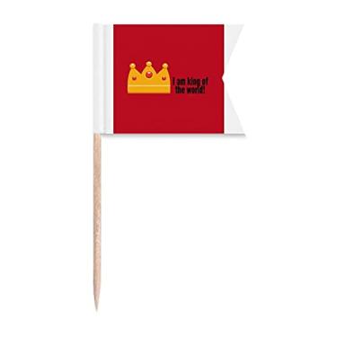 Imagem de Film Words World King Art Deco Presente Fashion Palito Bandeiras Marcação para Festa Bolo Comida Prato de Queijo