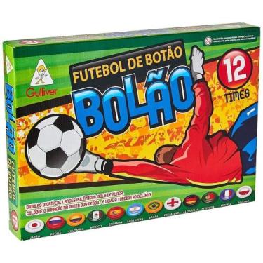 Jogo Futebol Botão Club Brasil x Argentina Original Gulliver em