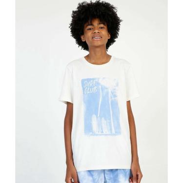 Imagem de Camiseta Juvenil Estampa Frontal Surf mr Tam 10 a 16