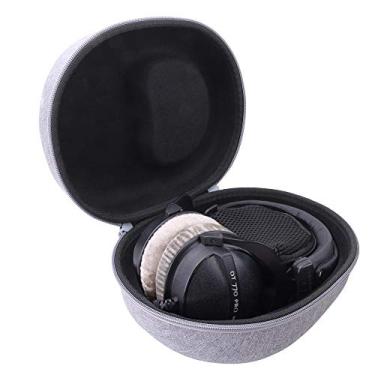 Imagem de Aenllosi Capa rígida para fones de ouvido Beyerdynamic DT 770 PRO 32/80/250 Ohm Over-Ear Studio, Cinza