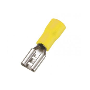 Imagem de Terminal Pre-Isol Encaixe Amarelo (4,0 A 6,0mm) Femea - Penzel