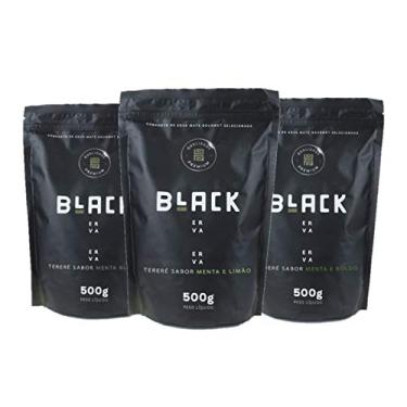 Imagem de KIT COM 3 PACOTE 500G DE ERVA MATE PARA TERERÉ BLACK ERVA (Menta e Limão, Menta Black e Menta e Boldo)