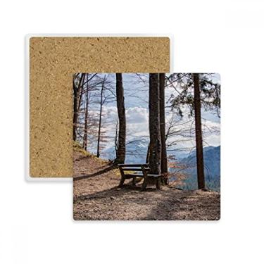 Imagem de Cenário Florestal Ciência Natureza Cenário Quadrado Porta-copos Caneca Suporte Subplaca Pedra Isolamento