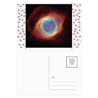 Imagem de Planeta Vermelho Azul Estrela Nebulosa Natal Flor Celebração Cartão Postal Bênção Cartão Cartão de Correio