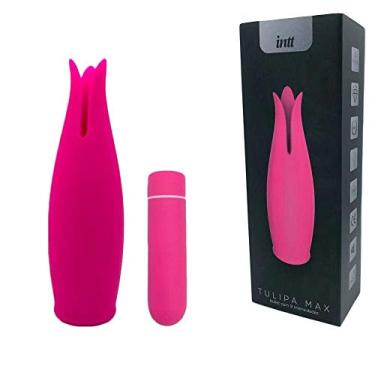Imagem de Bullet Massageador De Clítoris E Mamilos, Capa Em Silicone, Recarregável - TULIPA MAX INTT rosa