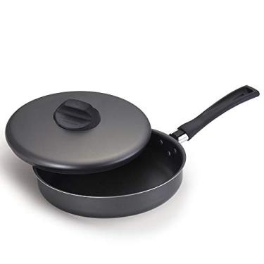 Imagem de Frigideira com Tampa - Extra-Flon Nº 24, Aluminio Oliveira, Preta, Pacote de 1