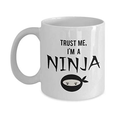 Imagem de SpreadPassion Trust me, I'm in a Ninja Caneca de café - Caneca de café de 445 ml