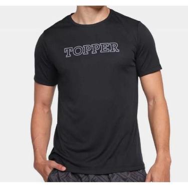 Imagem de Camiseta Topper T-Shirt Stamp Logo Esportiva Academia Masculino Adulto