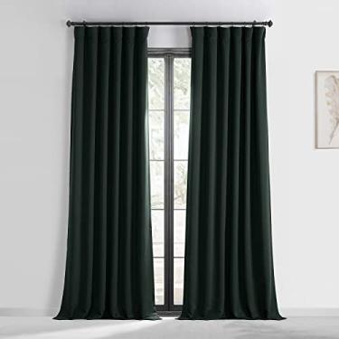 Imagem de HPD Half Price Drapes Cortinas de escurecimento de ambiente de 300 cm de comprimento para quarto e sala de estar (1 painel), 120 x 120, pato escuro