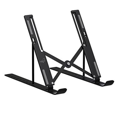 Imagem de Suporte de Mesa Portátil para Notebook/Laptop de 10" a 17,3", 10 Níveis de Regulagem, Dobrável, Inclui Bolsa de Transporte, Preto, NTB8520B, ELG
