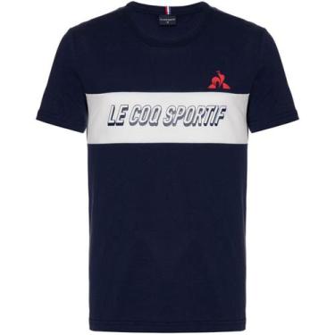 Imagem de Camiseta Le Coq Ess Bar A Tee Line Ss Masculino - Marinho