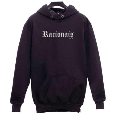 Imagem de Moletom Cangurú Deep Modas Flanelado Racionais Masculino-Masculino