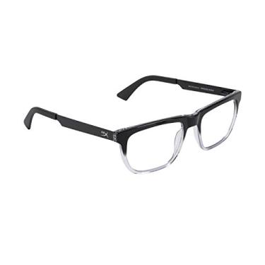 Imagem de HyperX Spectre Stealth – Óculos para jogos, óculos com bloqueio de luz azul, proteção UV, armação de acetato, hastes de aço inoxidável, lentes transparentes, bolsa de microfibra, capa rígida – quadrado médio/grande transparente