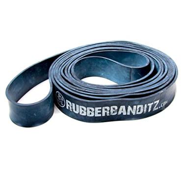 Imagem de Rubberbanditz Pulseiras de Corrida para Treinamento de Atleta timo para Agilidade, Mobilidade, Pulo, Plyom trica, Power Fitness, Exerc cios de Treino de Velocidade Escolha entre 2 Tamanhos de Pulseiras de Resist ncia a Exerc cios, 225-275 Lbs (102-125 kg) - Explosive (Black), various