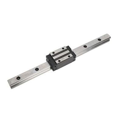 Imagem de Guia linear de bloco quadrado, trilho de guia linear de aço Alta precisão resistente à corrosão Reduzir a potência de condução para impressoras 3D 374 mm