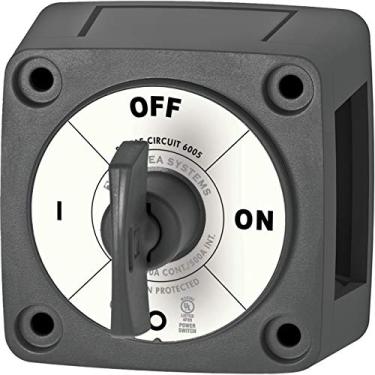 Imagem de Mini interruptor de bateria liga/desliga Blue Sea Systems série M (com chave)