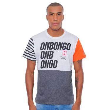 Imagem de Camiseta Masculina Onbongo Ports Grafite Mescla D920A