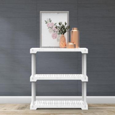 Imagem de Estante Modular 3 Prateleiras Cube Eco Grifit Branco