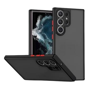 Imagem de Capa Capinha Case Premium Anti Impacto Fosca Preta Translúcida com Proteção de Câmera para Samsung Galaxy S24, S24 Plus e S24 Ultra (S24 Ultra)