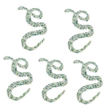 Imagem de Operitacx 5 Unidades Adesivos de diamante quente de patchs de decoração para casa remendos bordados DIY strass decoração de casa remendos bordados de vestuário remendos de costura DIY