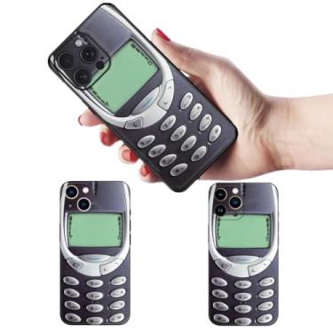 Imagem de Capa compatível com iPhone 12/12 Pro, capa 3D divertida de silicone macio retrô com design elegante. Compatível com Nokia. Uma capa de telefone personalizada especialmente projetada para mulheres