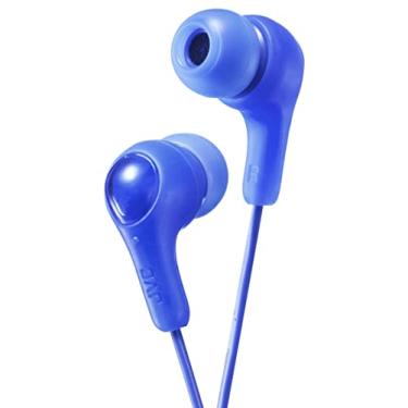 Imagem de JVC Fones de ouvido intra-auriculares Gumy, som potente, ajuste confortável e seguro, peças de silicone P/M/G - HAFX7A (azul) tamanho único