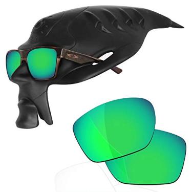 Imagem de RockShell Lentes polarizadas de substituição para óculos de sol Oakley TwoFace XL OO9350 - Verde Python