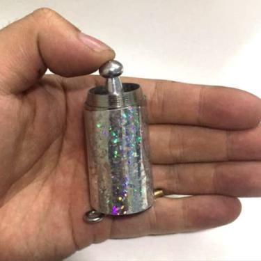 Imagem de (Prata) - blue-ther 59 "/ 150 cm Metal que parece bengala com luvas gratis e tutorial em video, Pocket Bo Staff Magic Wand Stage Close-up Magic Tricks (Silver)