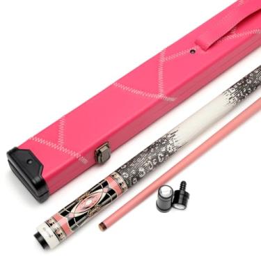 Imagem de TROUFY Taco de sinuca Cuppa Woman de fibra de carbono feminino rosa com estojo (12,5 mm, capa rígida WY)