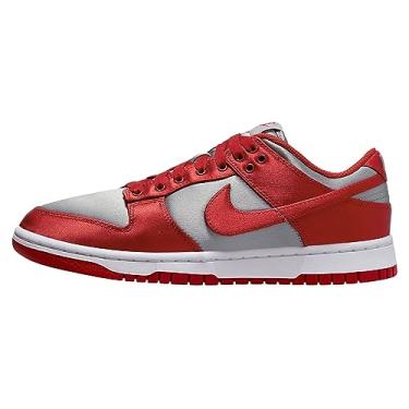 Imagem de Nike Tênis feminino Dunk Low, Cinza médio/vermelho universitário/branco, 34