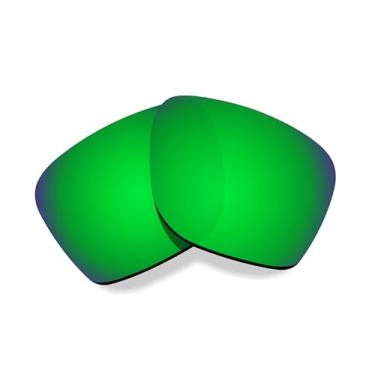 Imagem de Littlebird4 Lentes de reposição polarizadas de 1,5 mm para óculos de sol Oakley Sylas OO9448 - MultiOptions (espelho verde)