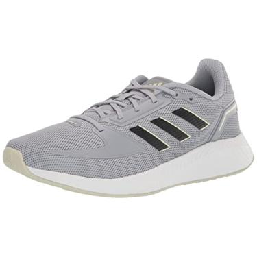 Imagem de adidas Tênis de corrida feminino Runfalcon 2.0, Halo prata/preto/verde linho, 11