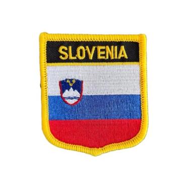 Imagem de Ruoming 1 PÇ Patch de bandeira da Eslovênia com ferro ou costurado bordado tático militar nacional eslovênia (Eslovênia)