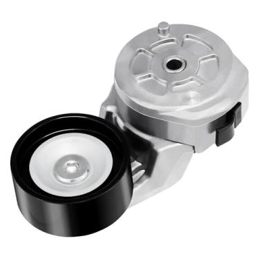 Imagem de ISINSWIFT Tensor de correia 38157 e conjunto de polia apto para Dodge D250 D350 W250 W350 1989-1993 Apto para Dodge Ram 2500 3500 1994-2002 L6 5.9L Compatível apenas com diesel, substituição #