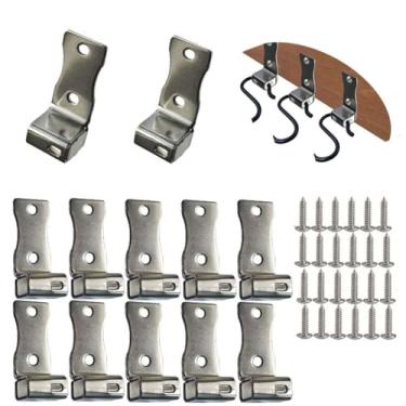 Imagem de Qywwss 12 peças de clipes de mola de sofá de aço inoxidável kit de reparo de mola para sofá, cadeira, cama, fivela de mola